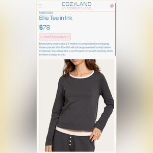 Cozyland Ellie Long Sleeve Tee
